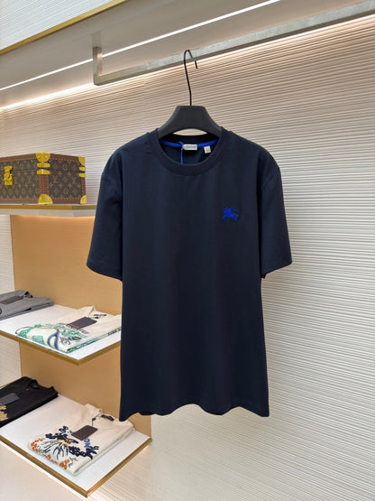 Burberry Cotton T-Shirt "Navy Blue"