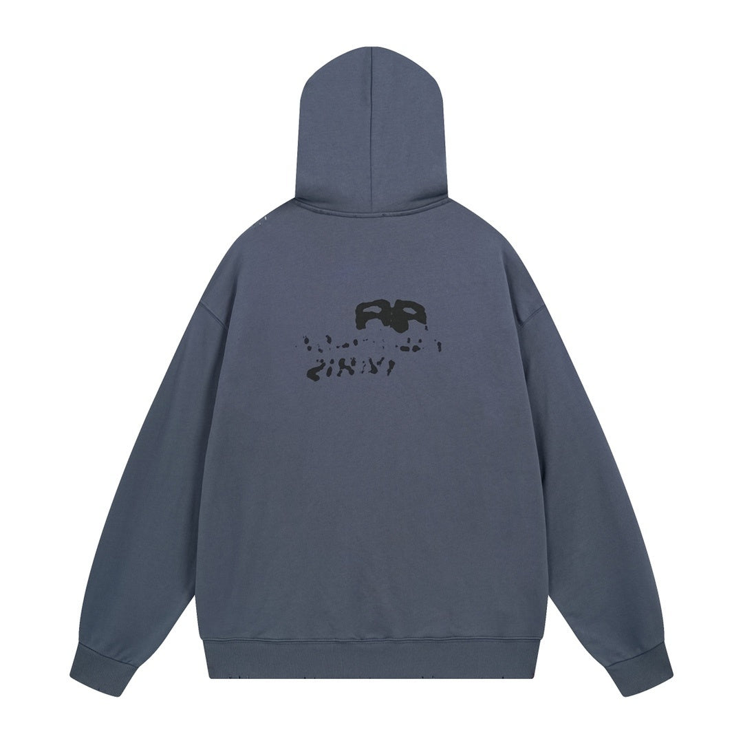 Balenciaga Hoodie "Blue-Black"