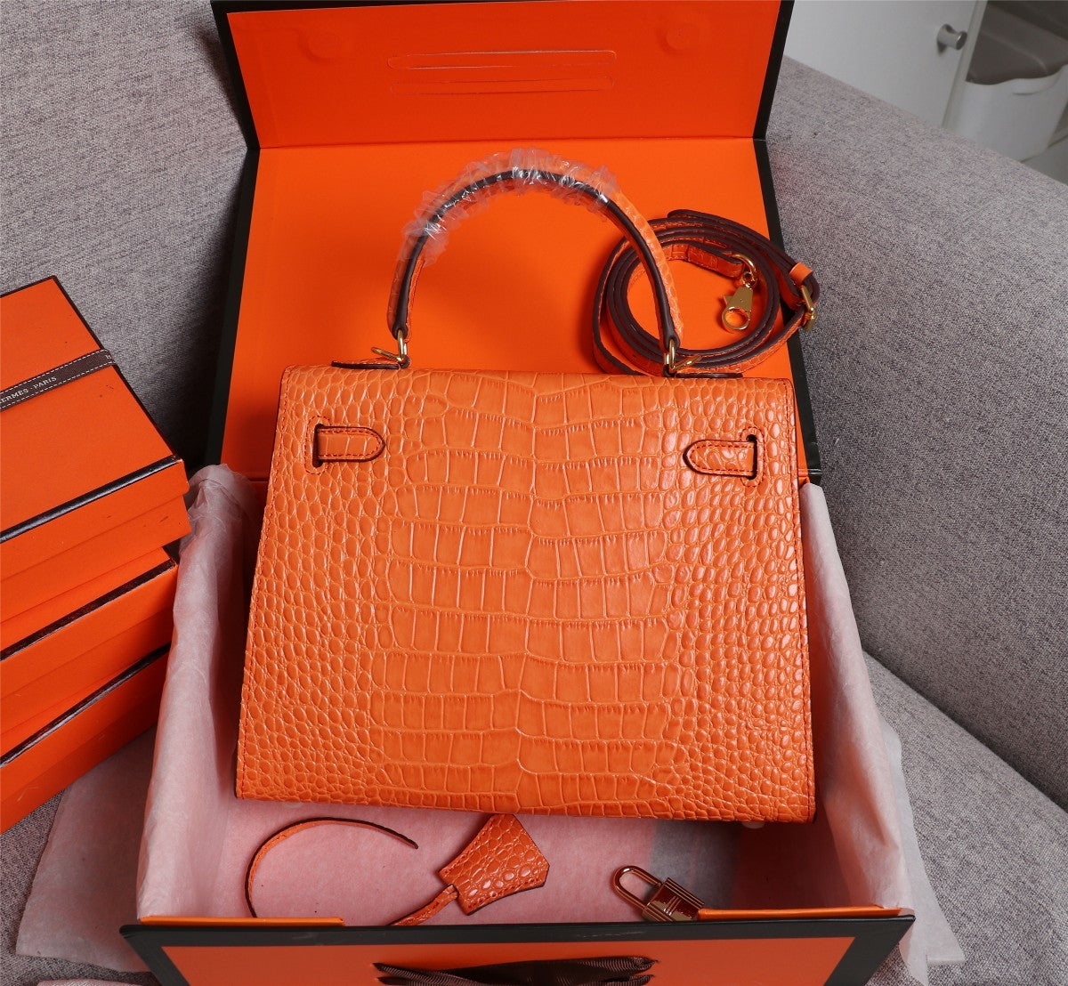 Hermès Aligator Leather Mini Kelly 25