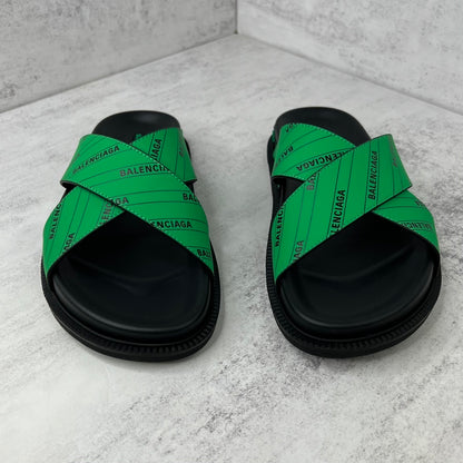 Balenciaga Slides "Black-Green"