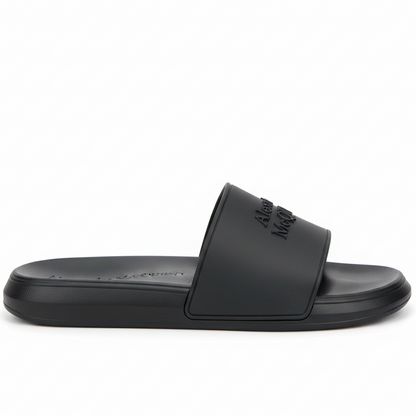 Alexander Mcqueen Pool Slides "Black"