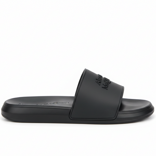 Alexander Mcqueen Pool Slides "Black"