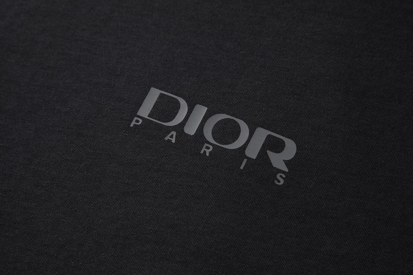 Dior and Descente T-Shirt "Black Cotton Jersey"