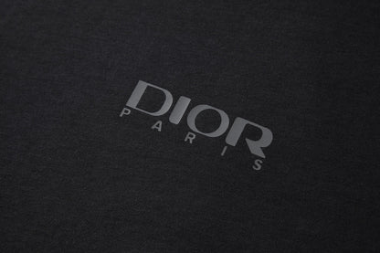 Dior and Descente T-Shirt "Black Cotton Jersey"