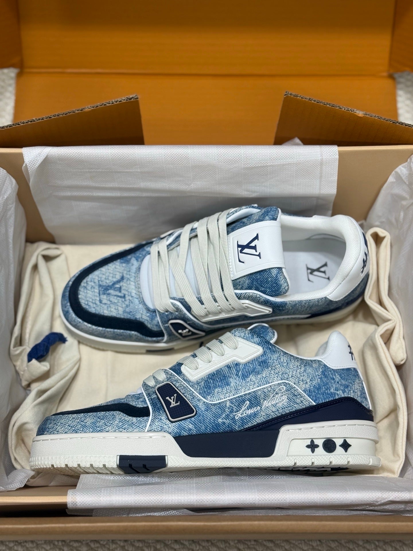 Louis Vuitton LV Trainers "Light Blue Denim"