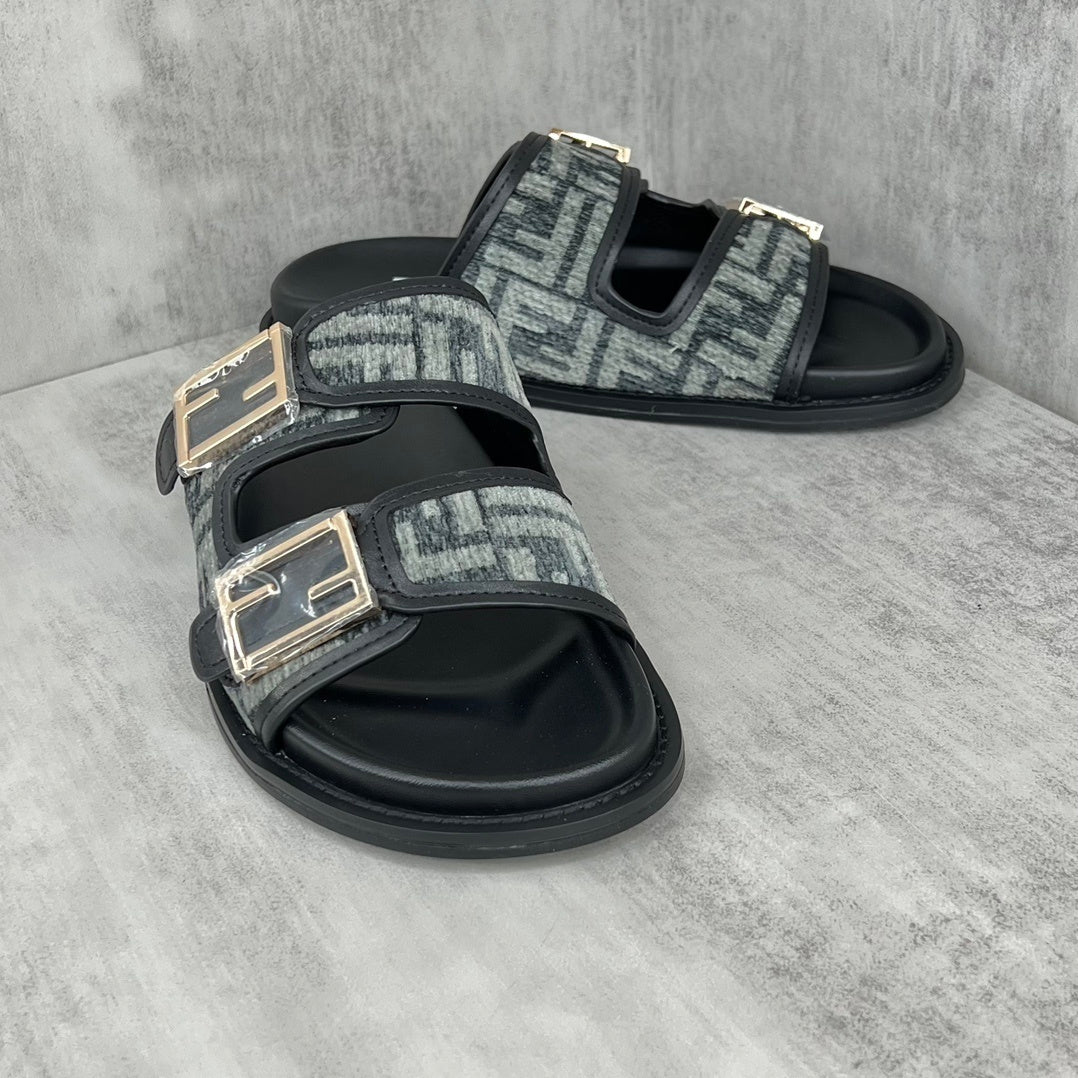 Fendi Sandals "Black-Grey"