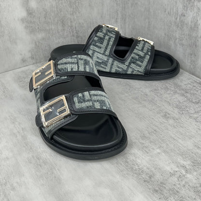 Fendi Sandals "Black-Grey"