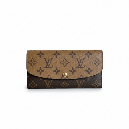 Louis Vuitton Emilie Wallet "Monogram Reverse"