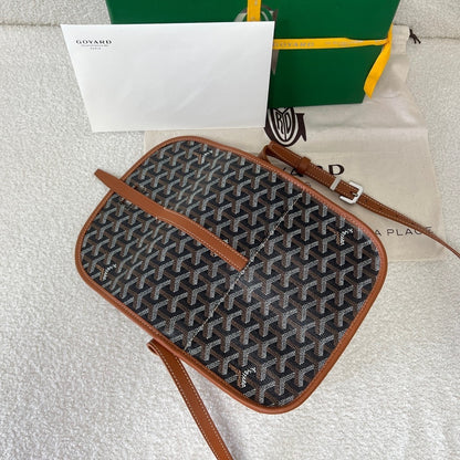 Goyard Belvedere PM Leather Handbag
