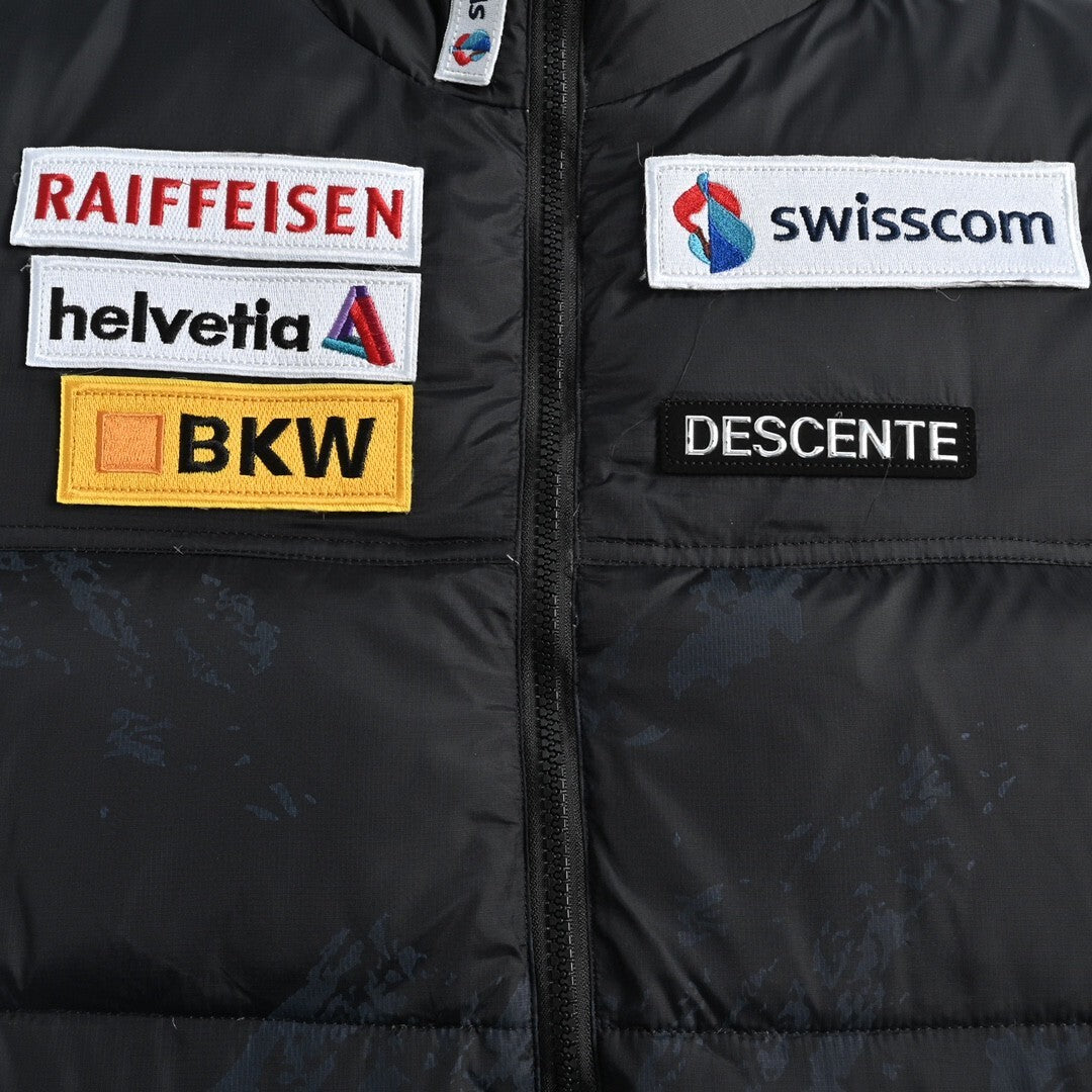 Descente Ski Down Jacket "Black-Blue Camo"