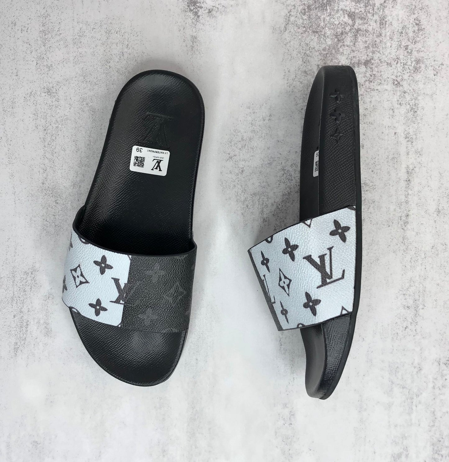 Louis Vuitton Slides "Black-White"