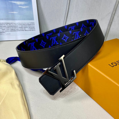 Louis Vuitton LV Initiales Reversible Belt "Monogram Blue-Black" and "Black"