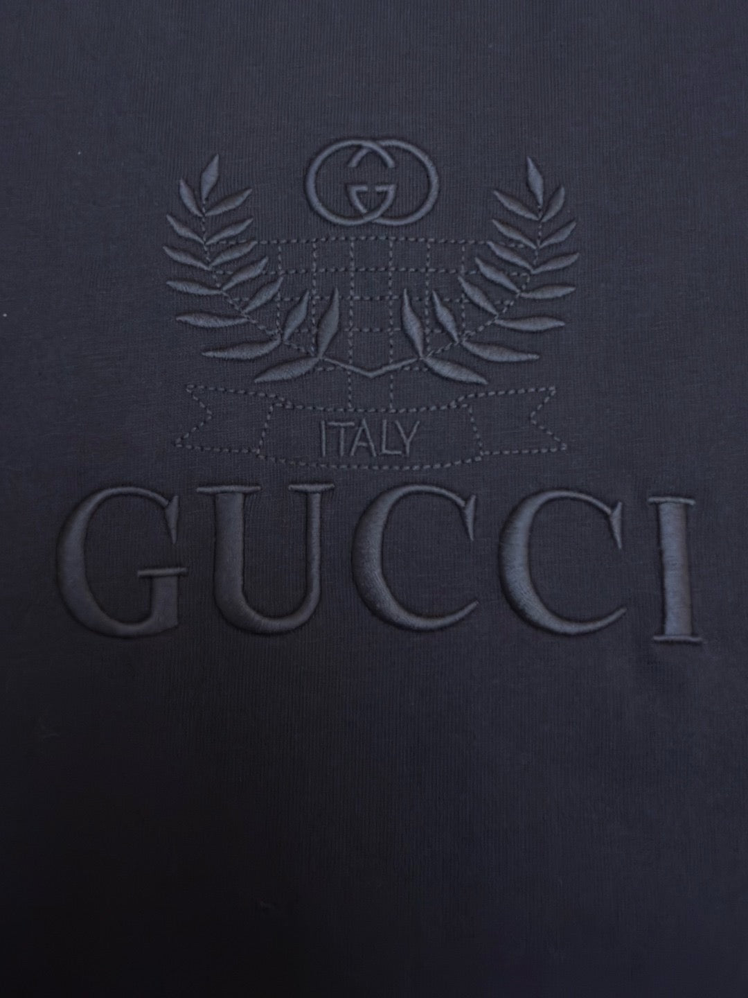 Gucci Cotton Jersey T-shirt with Embroidery "Black"