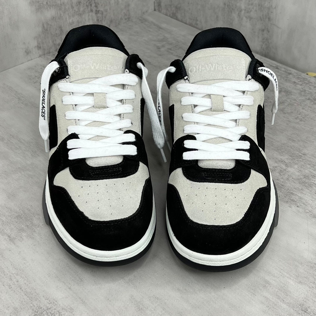 Off-White Out Of Office "Black-White Suede"