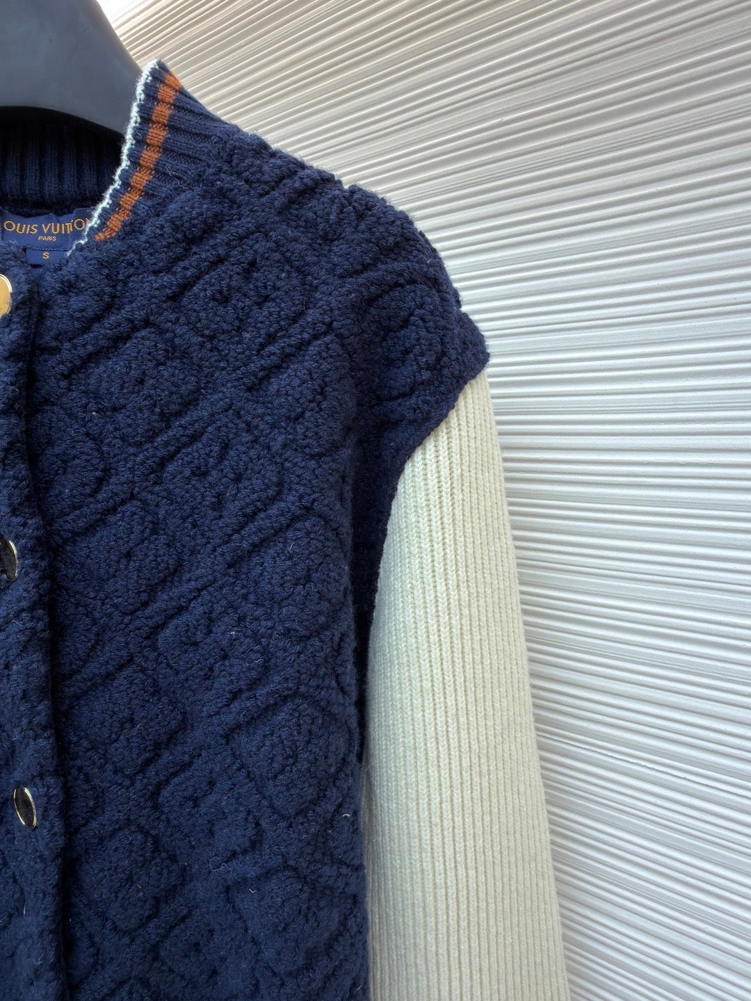 Louis Vuitton Monogram Toweling Varsity Jacket "Navy"