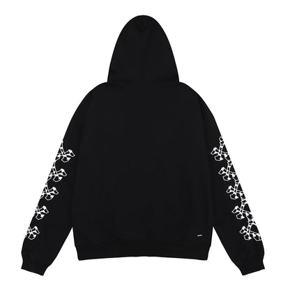 Amiri Checkered Bones Hoodie "Black"