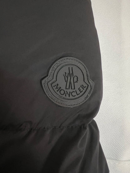 Moncler Fusain Hooded Short Down Jacket "Black"