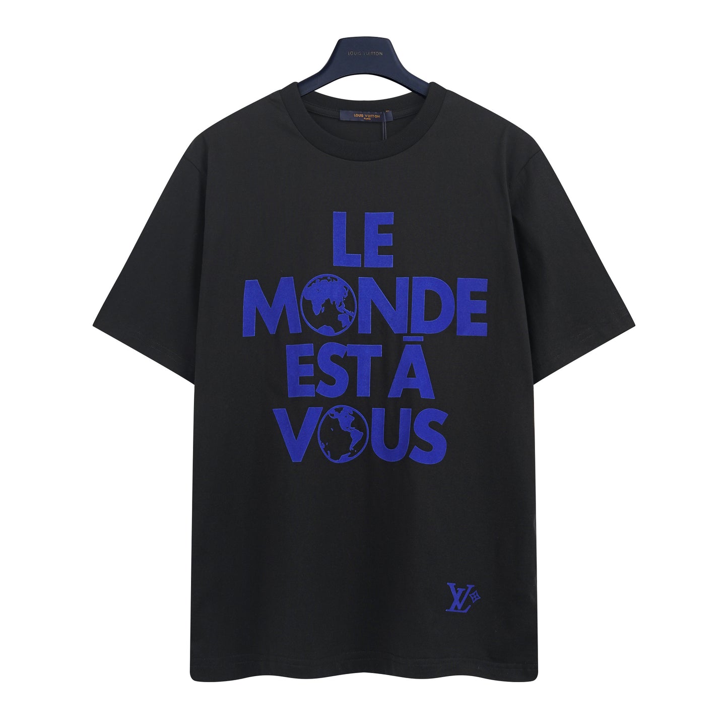 Louis Vuitton Graphic Cotton T-Shirt "Black"