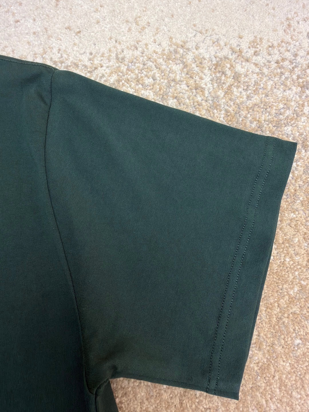 Dior T-Shirt with Dior Embroidery "Green Cotton Jersey"