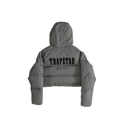 Trapstar Short Decoded Down Jacket "Reflective"