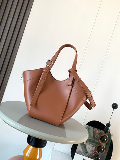 Loewe Hammock Flip Bag in Classic Calfskin "Brown"