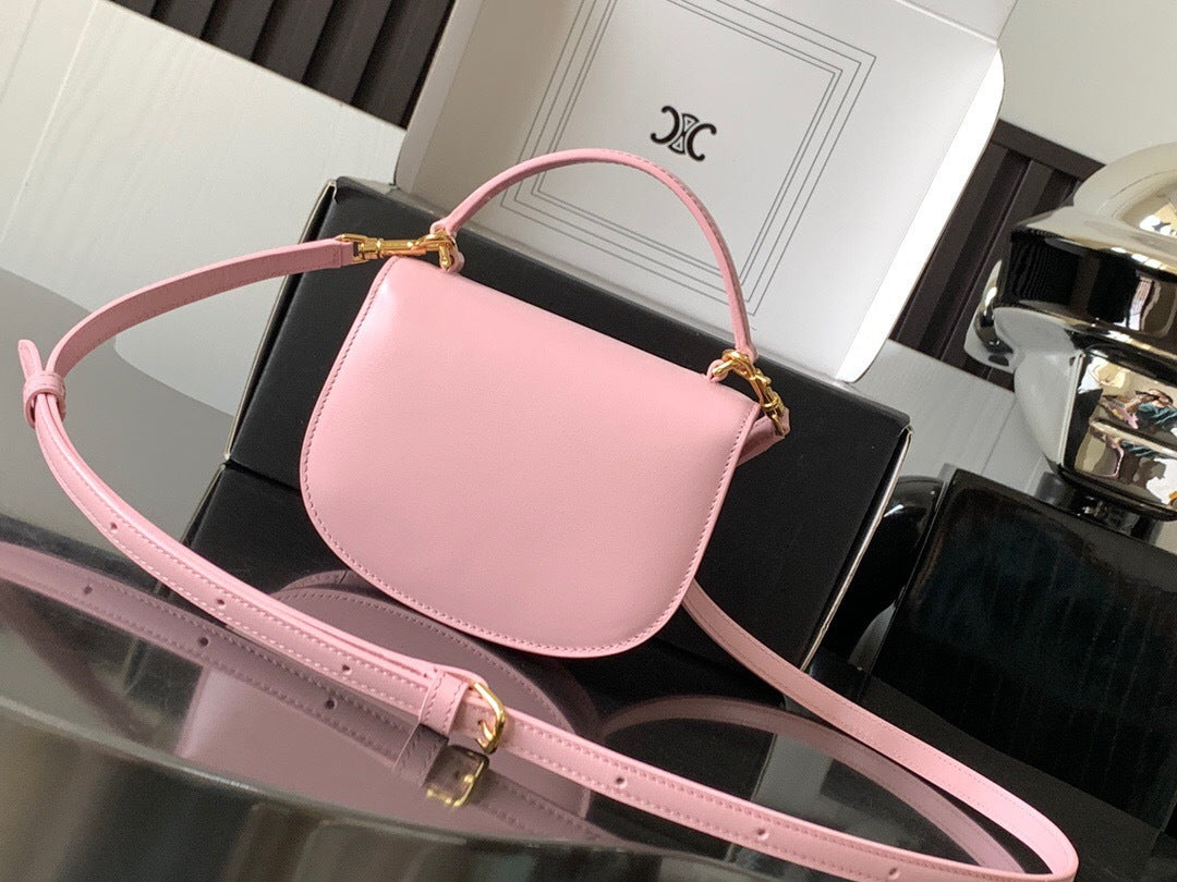 Celine Mini Besace Clea in Shiny Calfskin