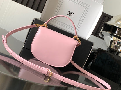 Celine Mini Besace Clea in Shiny Calfskin