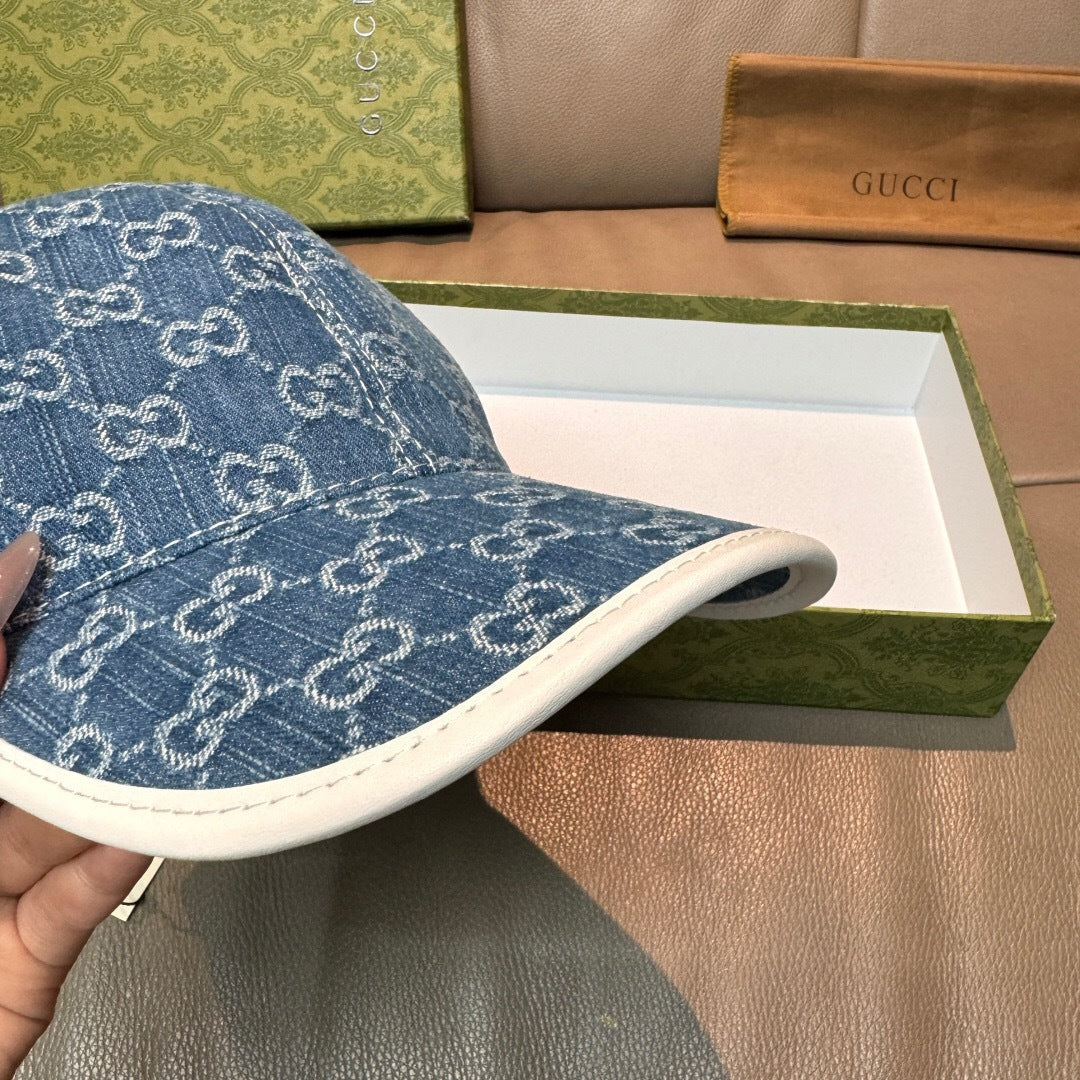 Gucci Denim GG Baseball Cap