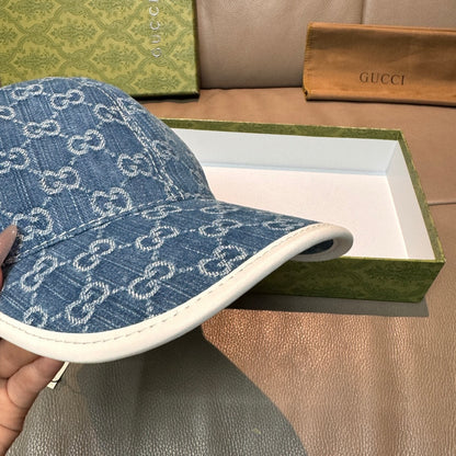 Gucci Denim GG Baseball Cap