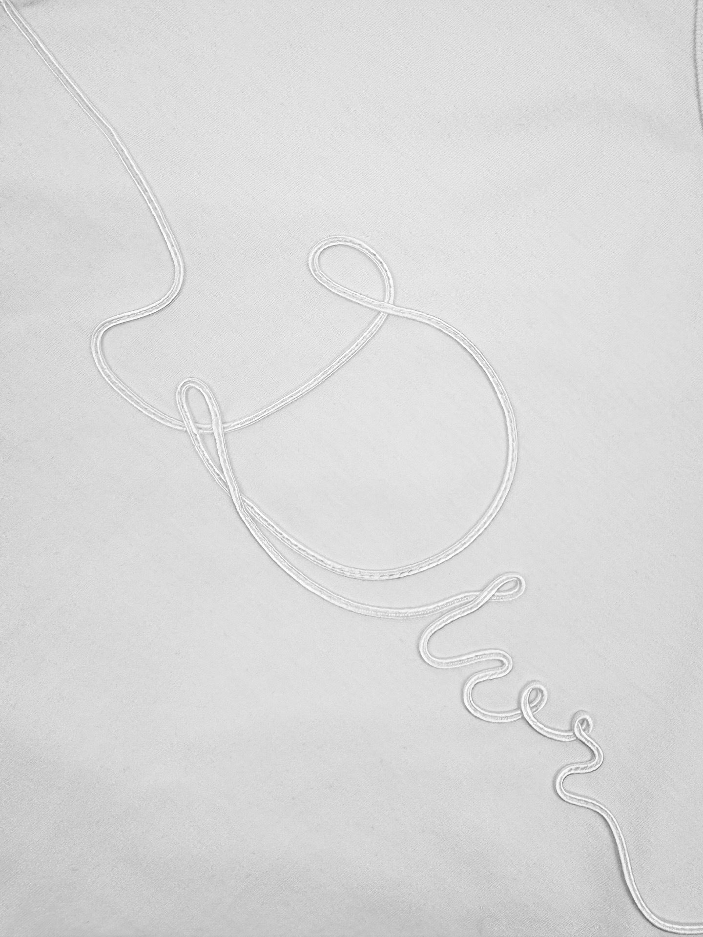 Dior Ribbon T-Shirt "White Cotton Jersey"