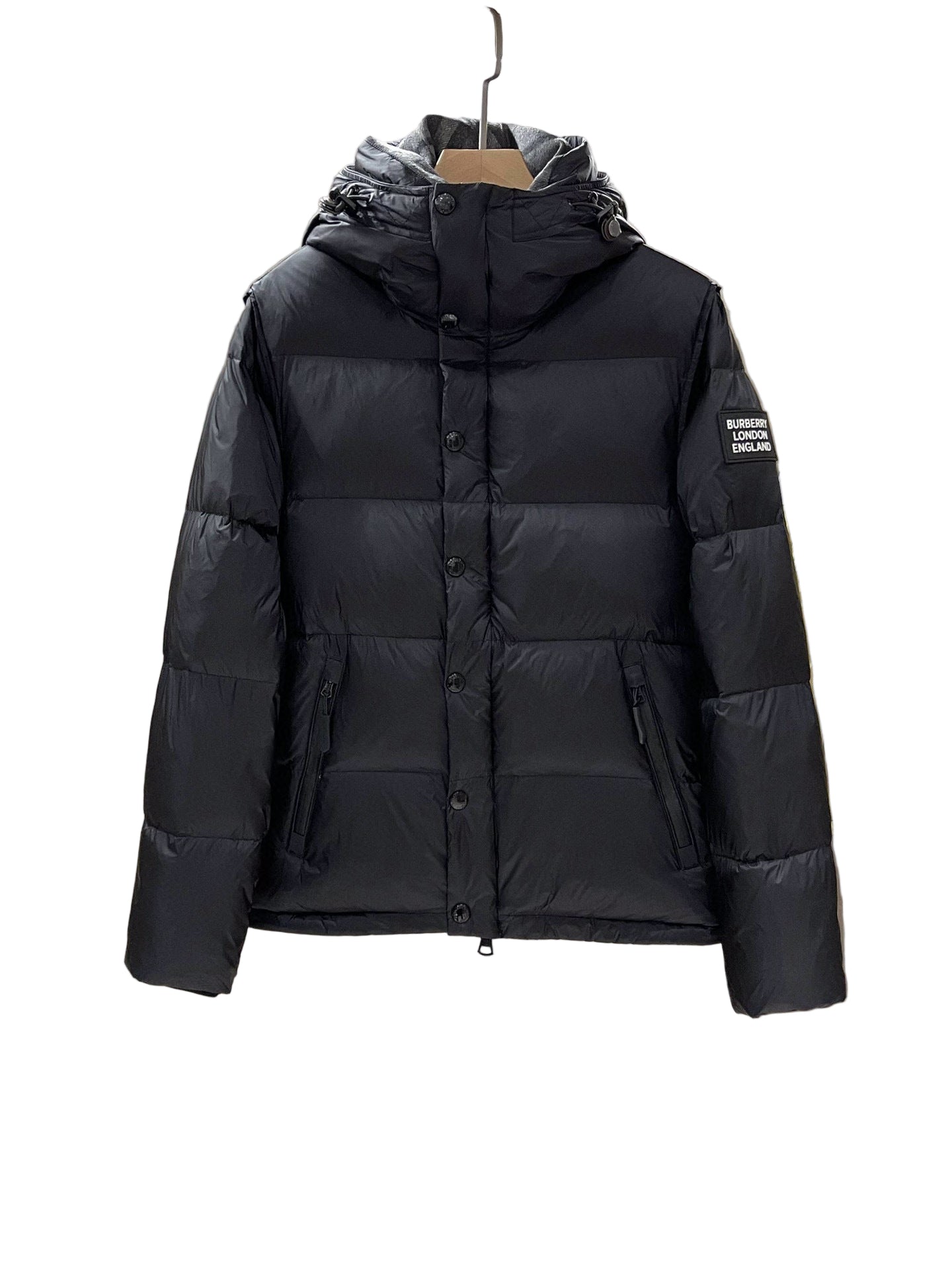 Burberry Lockwell Detachable Sleeve Down Jacket "Black"