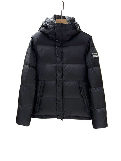 Burberry Lockwell Detachable Sleeve Down Jacket "Black"