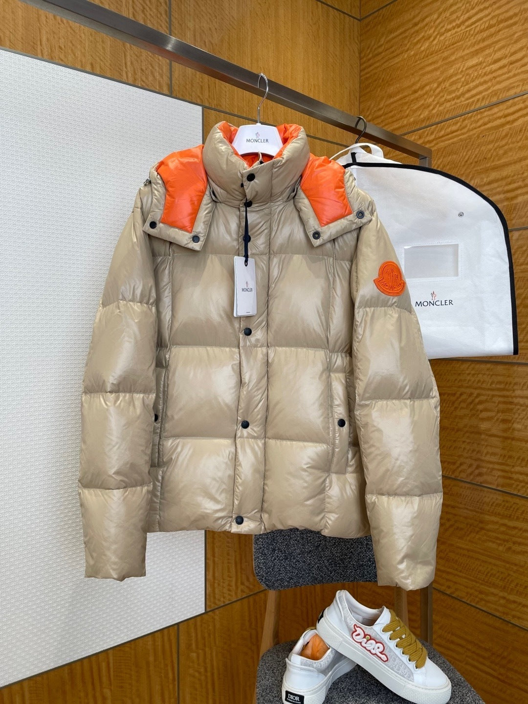 Moncler Parana Down Jacket "Beige-Orange"