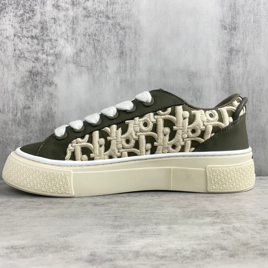 Dior B33  "Khaki Oblique Embroidery"
