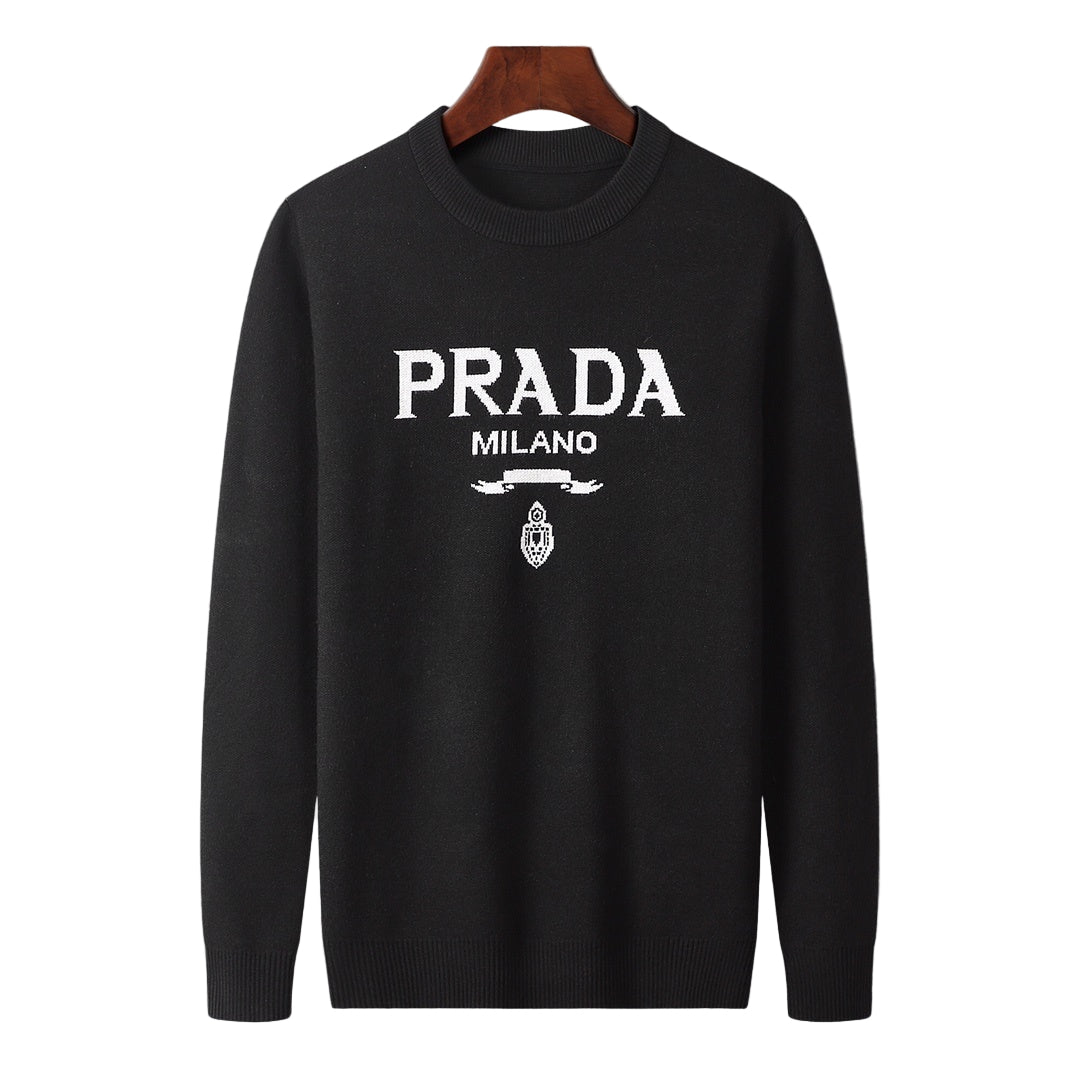 Prada Intarsia Sweater "Black"
