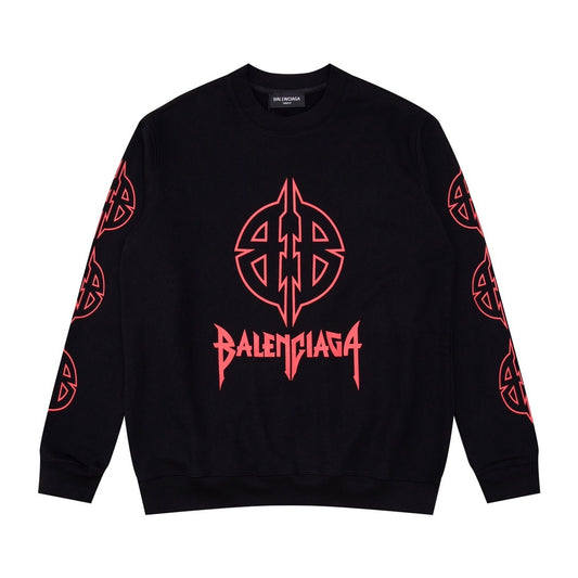 Balenciaga Sweatshirt "Black-Red"