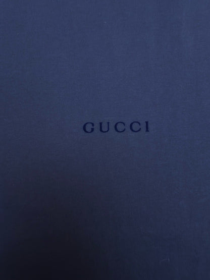 Gucci Cotton Silk Jersey T-shirt "Dark Blue"