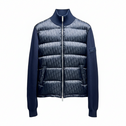 Dior Oblique Jacket Virgin Wool Knit "Navy Blue"