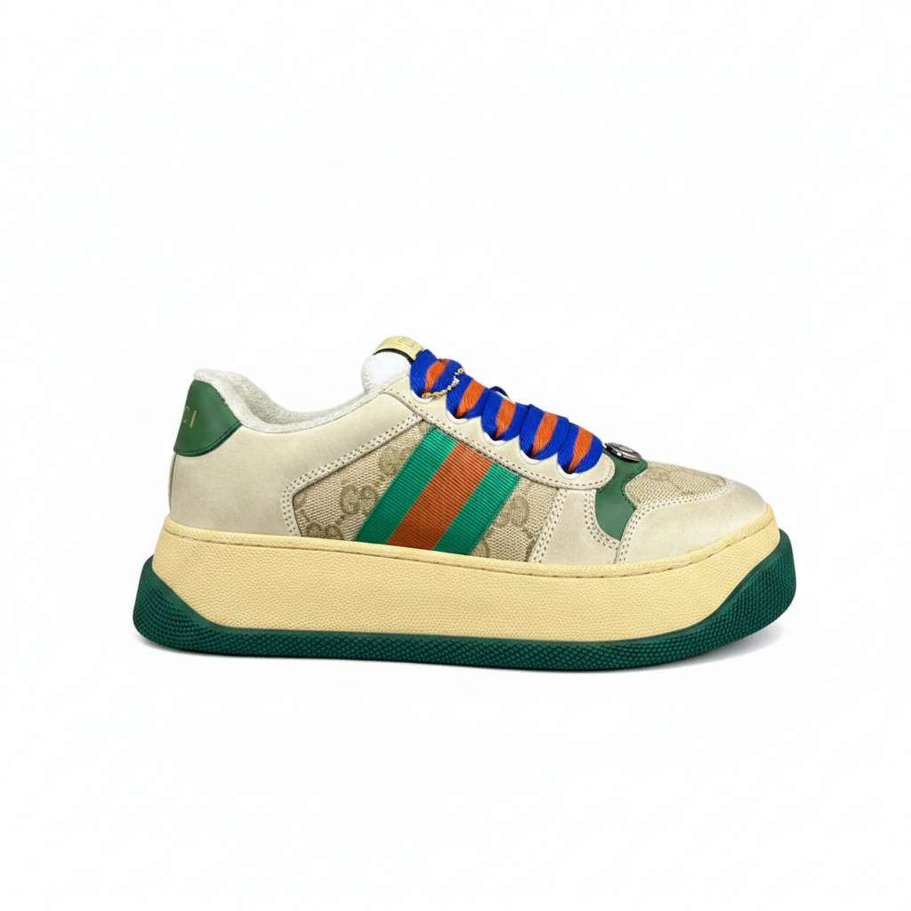 Gucci Screener Double "Beige-Green Monogram"