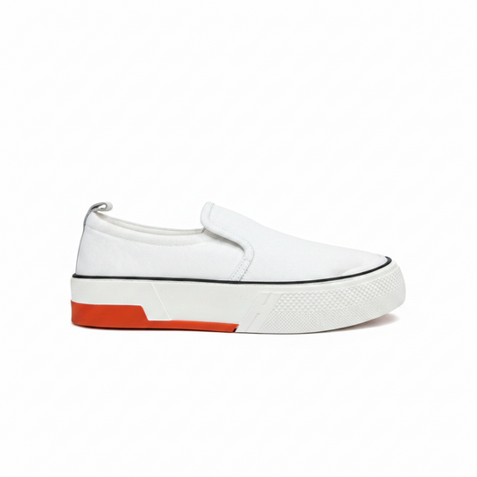 Hermes Gliss Slip-On "White"