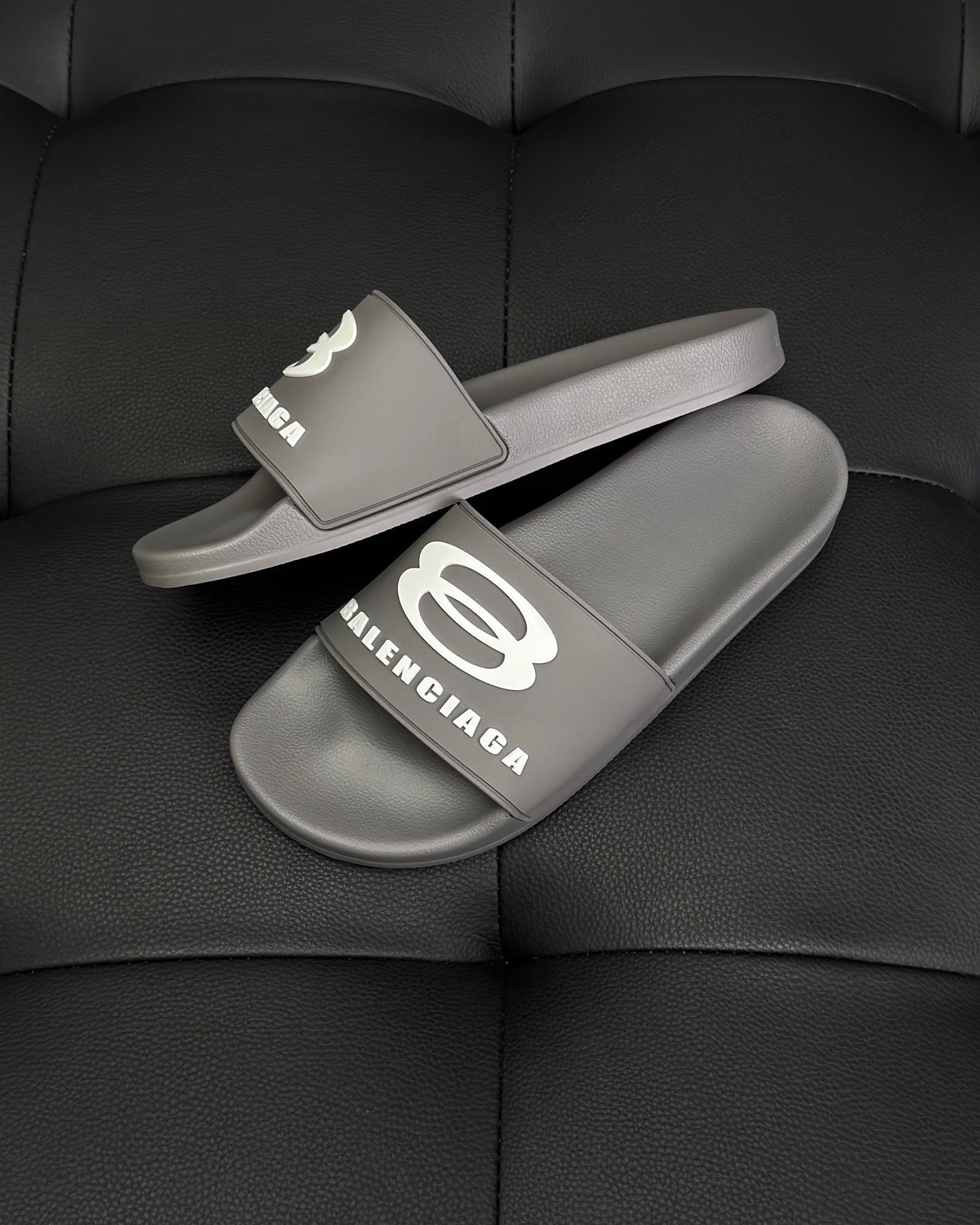Balenciaga Pool Slides "Grey"