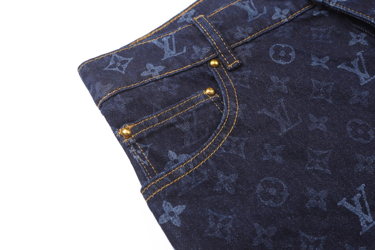 Louis Vuitton Monogram Denim Shorts