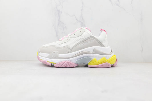 Balenciaga Triple S "Grey-Pink-Yellow"