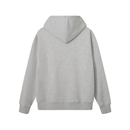 Burberry Hove Check Embroidery Logo Zip-Up Hoodie "Grey"