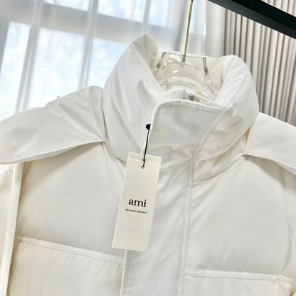 Ami Paris Puffer Down Jacket "White"