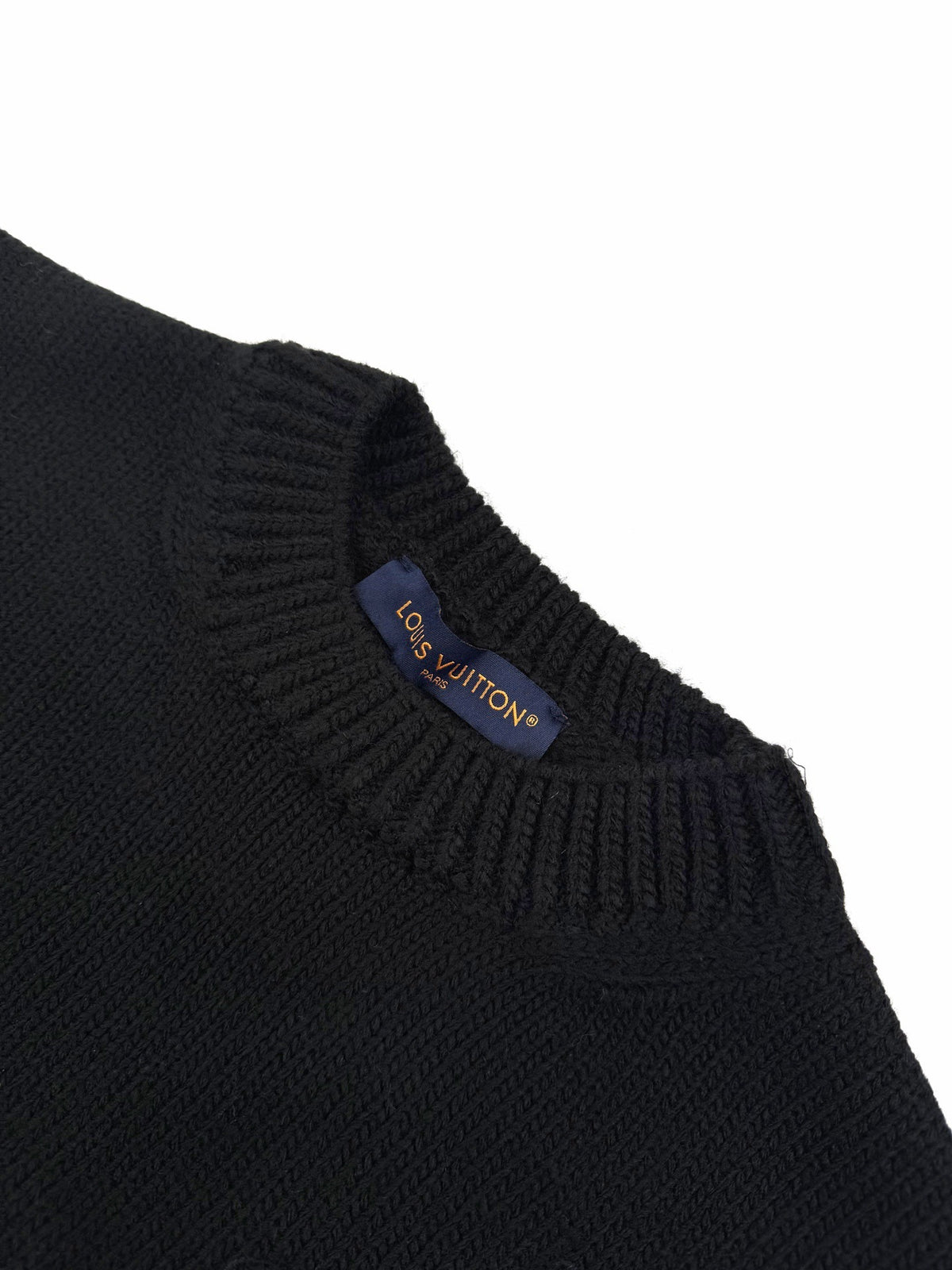 Louis Vuitton Embellished Knitted Crewneck "Black"