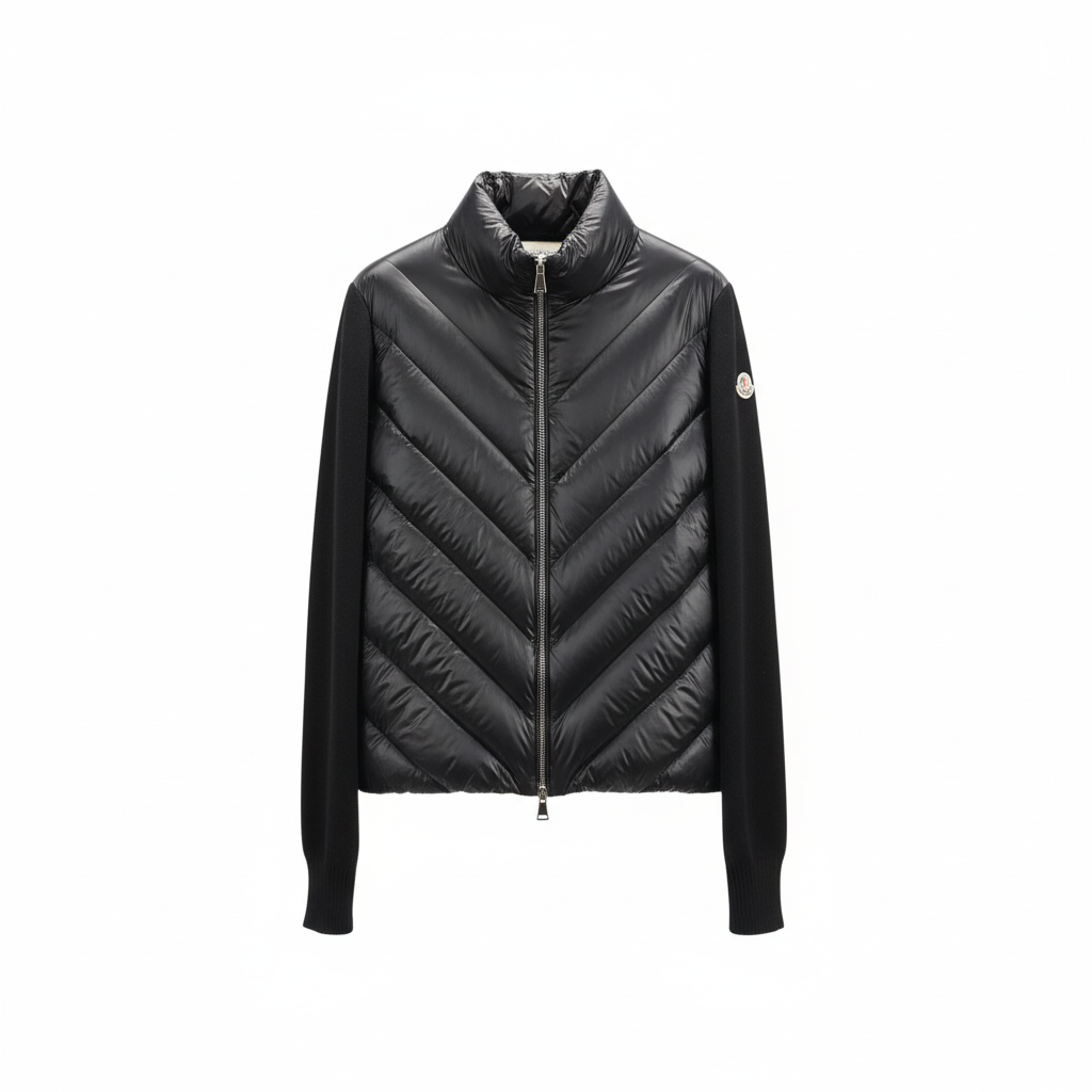 Moncler Hybrid Down Top "Black"