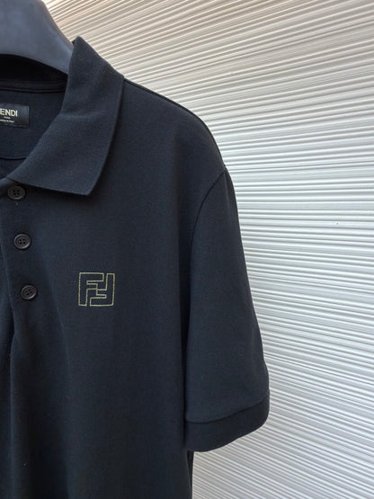 Fendi Polo T-Shirt "Black"