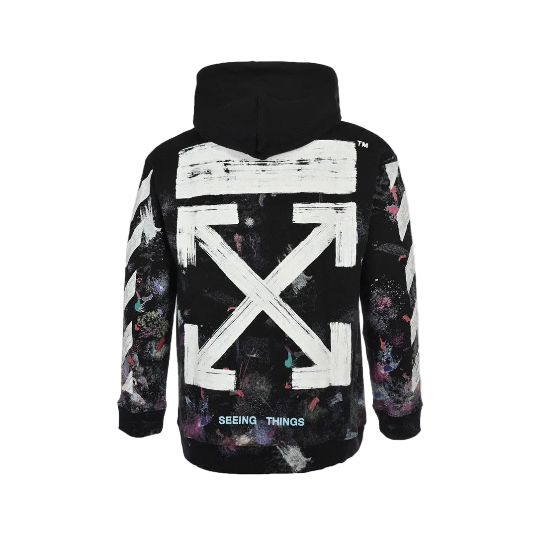 Off-White Galaxy Brushed Hoodie "Black"