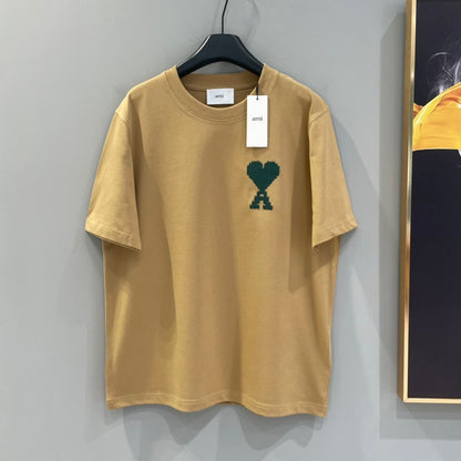 Ami Paris T-Shirt "Beige-Green"